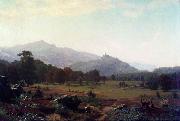 Albert Bierstadt Autumn in the Conway Meadows looking towards Mount Washington oil painting reproduction